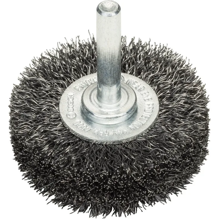 Bosch Professional Scheibenbürste, Stahl, gewellter Draht, 0,2 mm, 50 mm, 15 mm, 4500 U-min, 2608622111