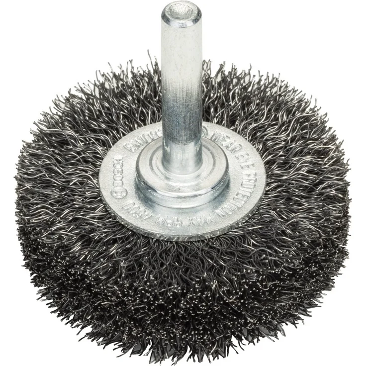 Bosch Professional Scheibenbürste, Stahl, gewellter Draht, 0,2 mm, 50 mm, 15 mm, 4500 U-min, 2608622111