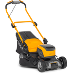 Stiga Akku-Rasenmäher Combi 43 Q DAE 137 cm Stahl gelb-schwarz 7-teilig