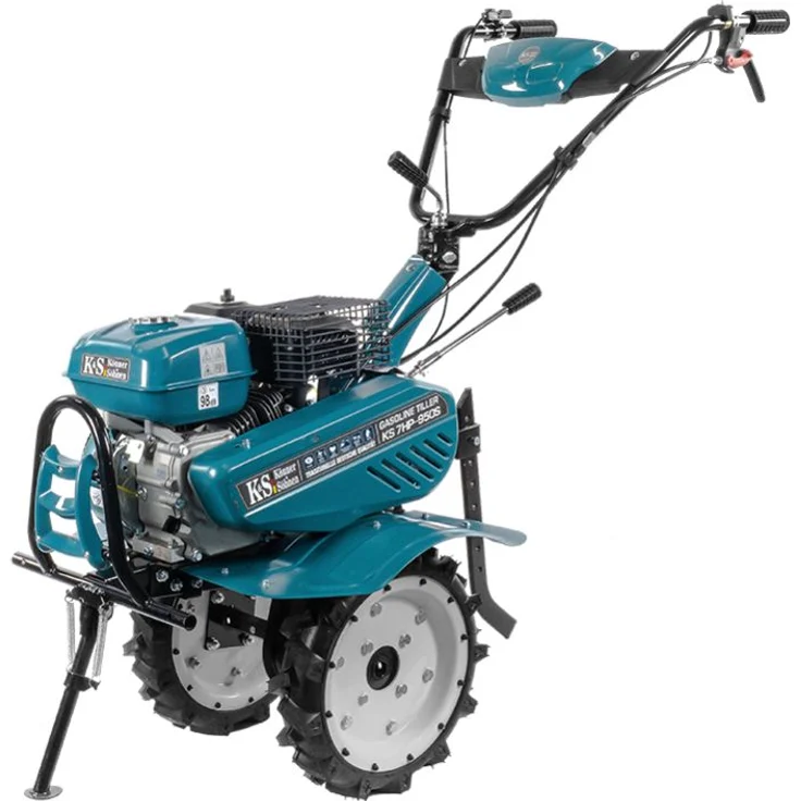 KS 7HP-950S Benzin Bodenhacke, 7.0 PS, 105 cm Arbeitsbreite, 31 cm Arbeitstiefe, Geschmiedete Messer, einstellbare Griffe und Pflugschar, Vorwärts
