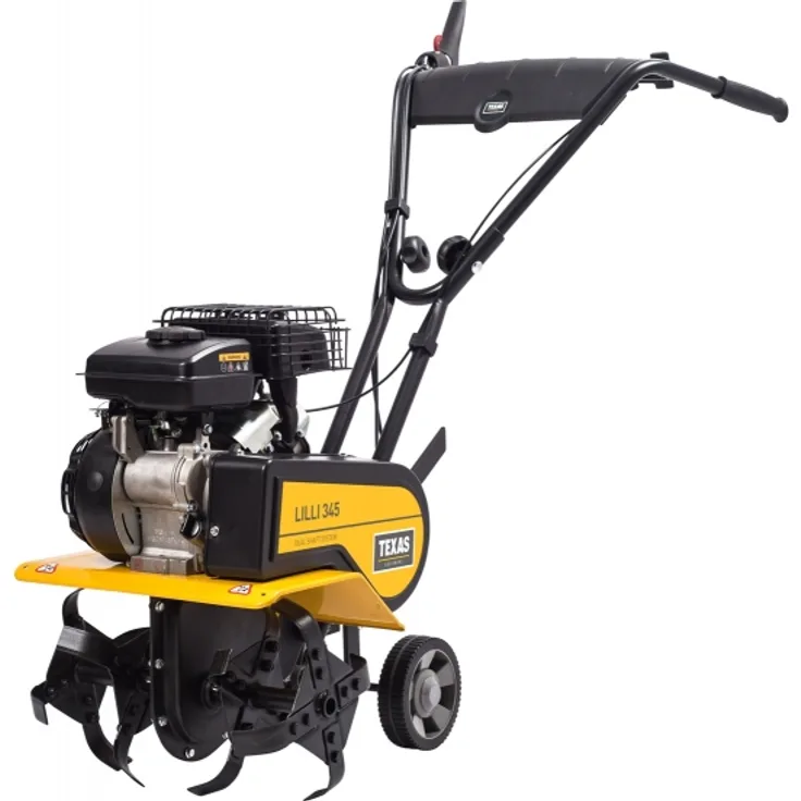 TEXAS Lilli 345 TG Benzin Bodenhacke Motorhacke Gartenfräse Bodenfräse Hacke, 26 cm Arbeitstiefe, 1400 Watt Leistung, 40 cm Arbeitsbreite
