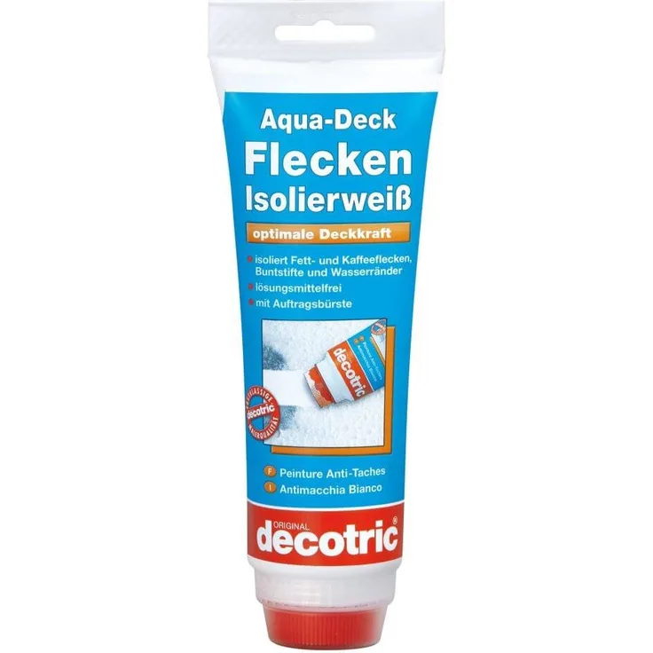 Decotric Aqua-Deck Isolierweiß 250 ml, für Innen