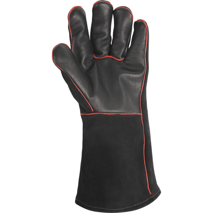 Weber 17896 Leder-Grillhandschuh, schwarz