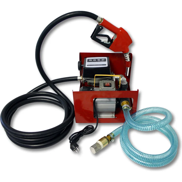 WilTec - Bio Dieselpumpe Heizölpumpe selbstansaugend 230V-550W 60l-min automatische Pistole Umfüllpumpe – Bild 1