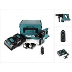 Makita DHR281PTJ Brushless Akku Bohrhammer 28 mm 2x 18 V für SDS-PLUS mit Schnellwechselfutter im Makpac + 2x 5,0 Ah Akku + Doppelladegerät