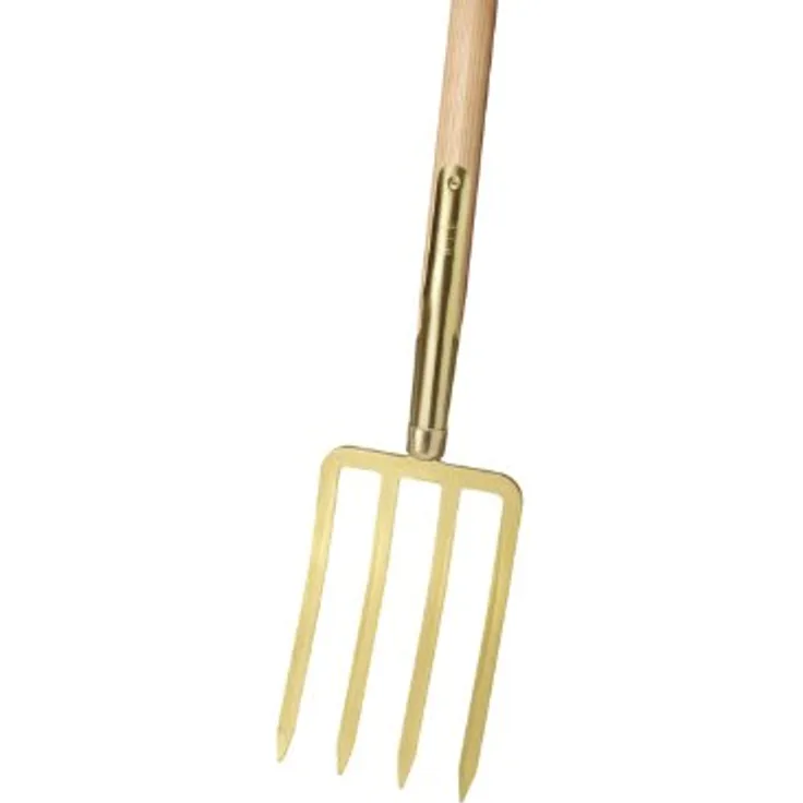 Ideal 67000001 Spatengabel gro 4 Bajonettz, 85 cm T Stiel, gold