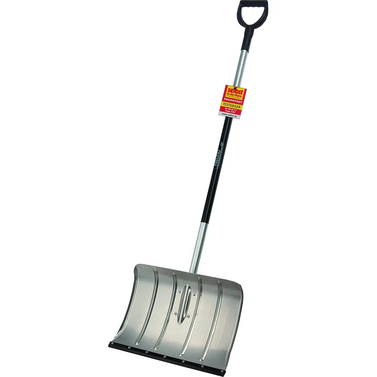Freund Victoria Aluminium Schneeschieber 97060 Blattmaße 50x35 cm, Alu-Stiel mit D-Griff, Kunststoffblatt mit erhöhtem Seitenrand, Stiellänge 125 cm – Bild 1