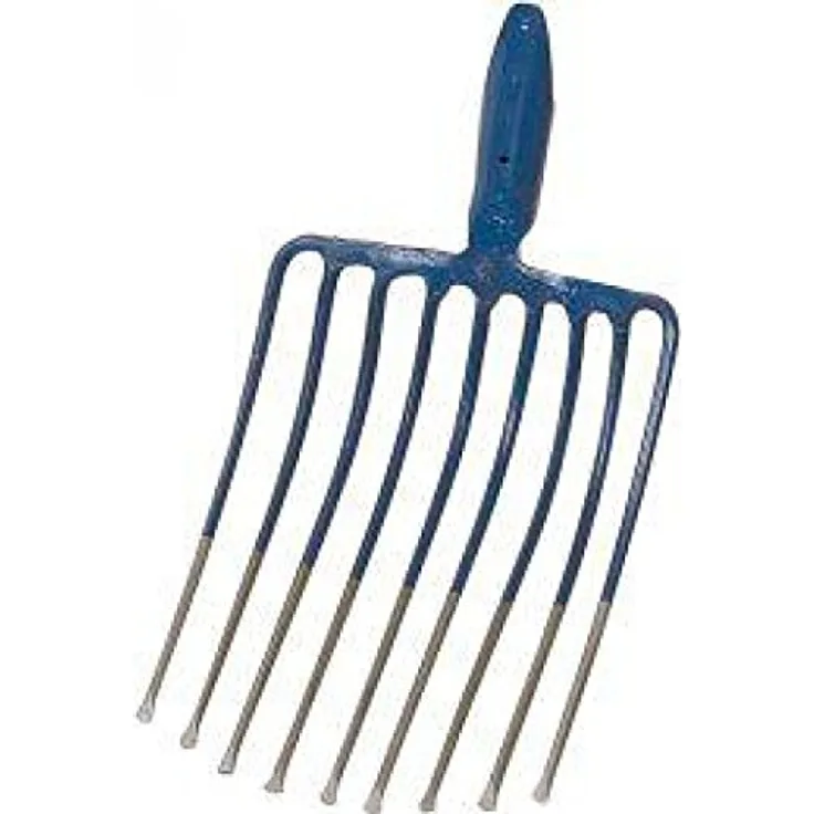 Ideal Steingabel mit 9 Zinken/Federdülle, Blau, 35.6 x 24.3 x 6.2 cm