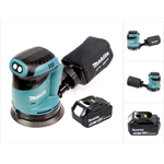 Makita DBO180G1 Akku Exzenterschleifer 18 V 125 mm + 1x Akku 6,0 Ah - ohne Ladegerät