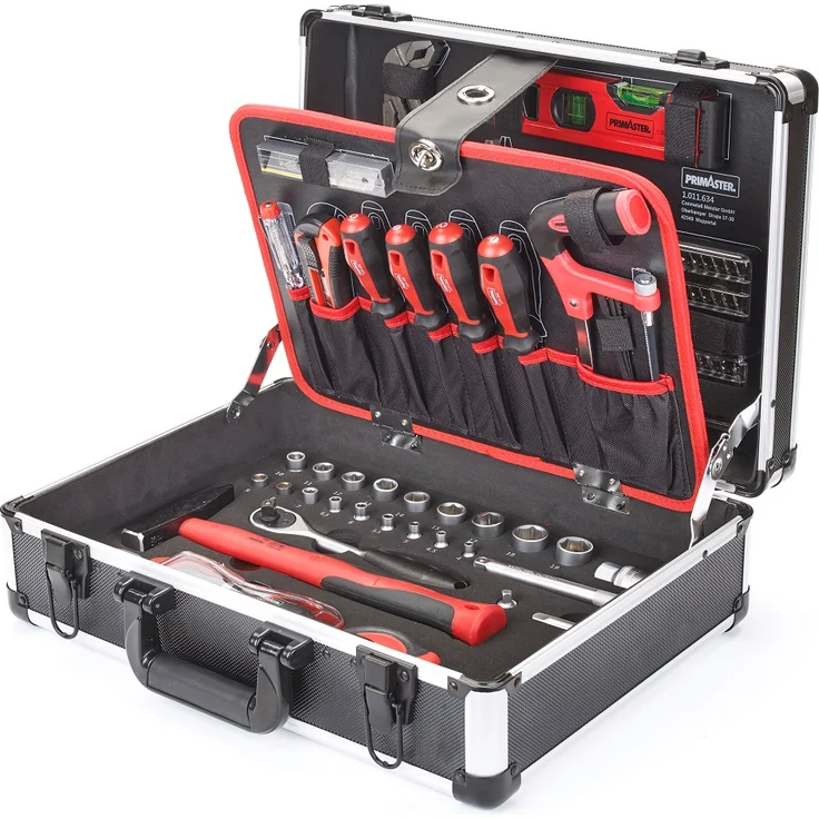 Primaster Werkzeugkoffer 135 tlg Chrom-Vanadium - Preisvergleich – Bild 1