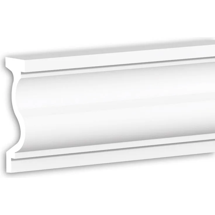 Profhome Decor - Gewände 484006 Fassadenprofil Stuckleiste Fassadenelement Modernes Design weiß 2 m