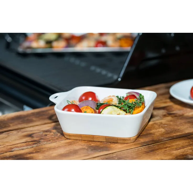 Keramik Grillpfanne Ceramico mit Untersetzer Spatel 15,5x13,5cm 203510101-HE