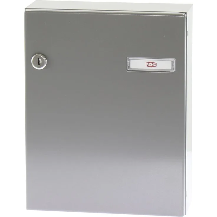 Tür-Durchwurfbriefkasten SERIE 17, 260 x 330 x 100 mm, Stahl RAL 9007 - Renz
