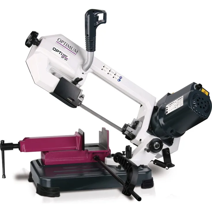 Optimum Gehrungsbandsäge OPTIsaw SP 11V, mit Bi-Metall-Sägeband, Sägebügel schwenkbar, Materialanschlag, 3300070