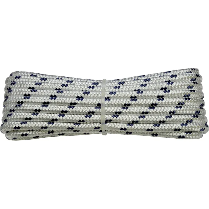 Corderie Italiane 6001690 ? 00 Braid Nautica, 05 mm-020 MT, weiß mit Etikett Kunststoff blau, Farbe: weiß mit blau Marker