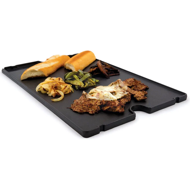 Broil King 11242 Grillplatte, Gusseisen, glatte und geriffelte Seite – Bild 3
