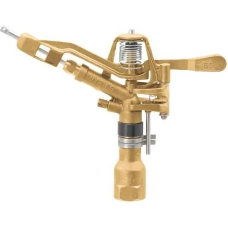 Geka 656331SB Kreis-Regner V65 17.5 m IG G 1 Zoll MS 6.3 3.1 mm, Silber/Gold, 18 8 13 cm