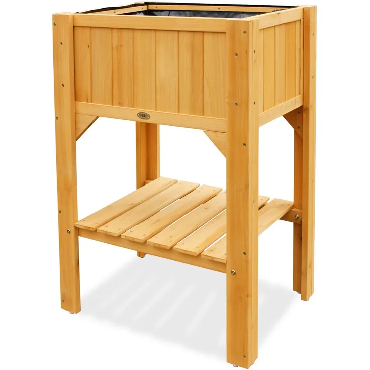 HABAU Hochbeet Kompakt mit Ablage, 60 x 45 x 89 cm