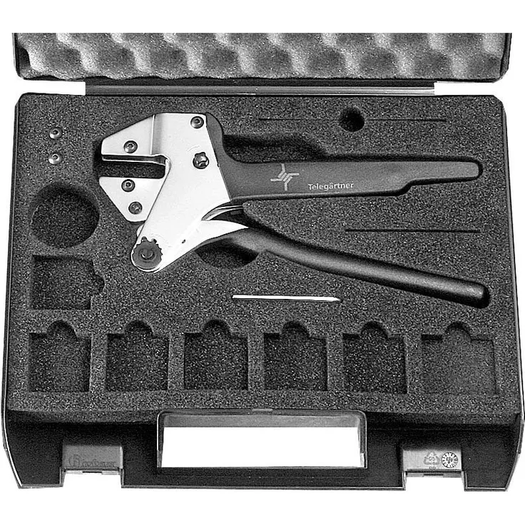 Telegärtner N00000 A0017 Crimping Tool Black, Silver Cable Crimper ? Cable Crimpers (Box)
