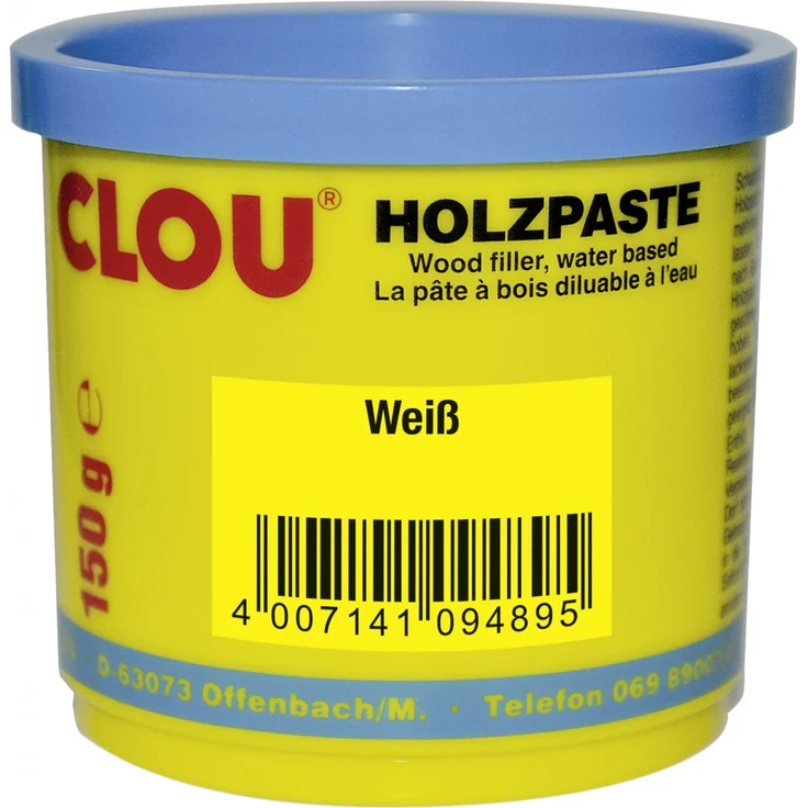 Clou Holzpaste 150 g, weiß – Bild 1