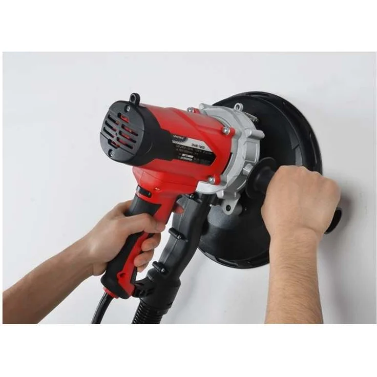 Matrix DWS 1200 Deckenschleifer, Trockenbauschleifer, Wandschleifer, Durchmesser 225mm, inkl. Absaugschlauch, Fangsack, Soft-Griff, 4m Kabel – Bild 2