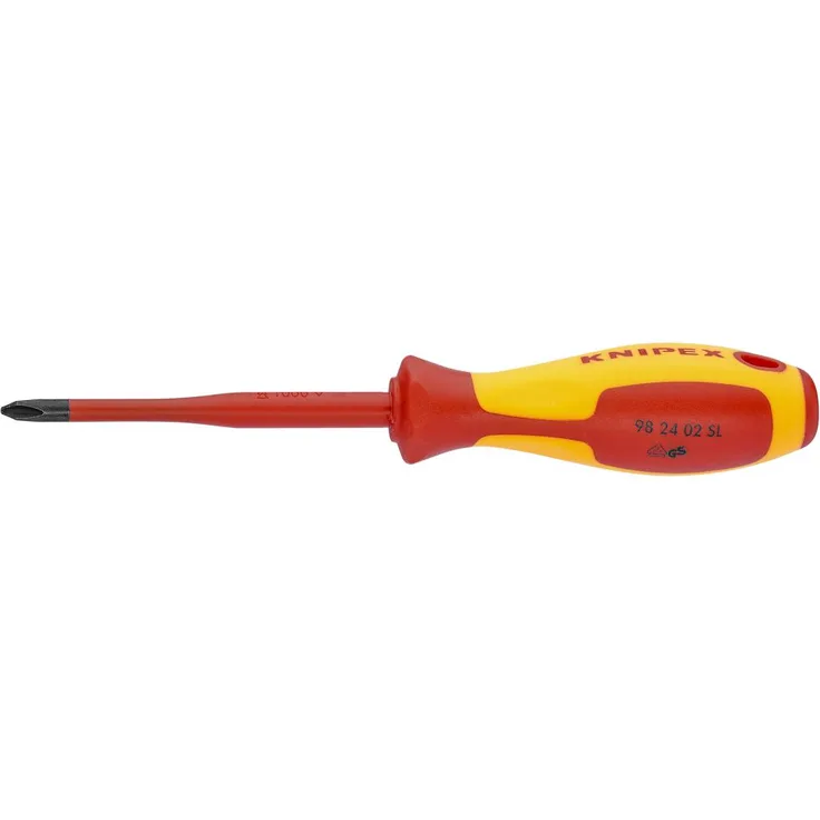 KNIPEX 98 24 01 SL Schraubendreher (Slim) für Kreuzschlitzschrauben Phillips 187 mm