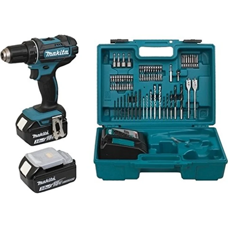 Makita DDF482RFX1 Akku Bohrschrauber 18V, Li-Ion-Akku, 3 Ah Durchmesser 13 mm + Zubehör-Set – Bild 7