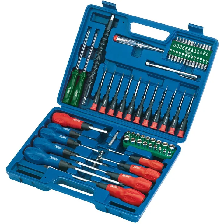 Draper 40850 Schraubendreher--Stecknuss- und Bit-Set 70-teilig