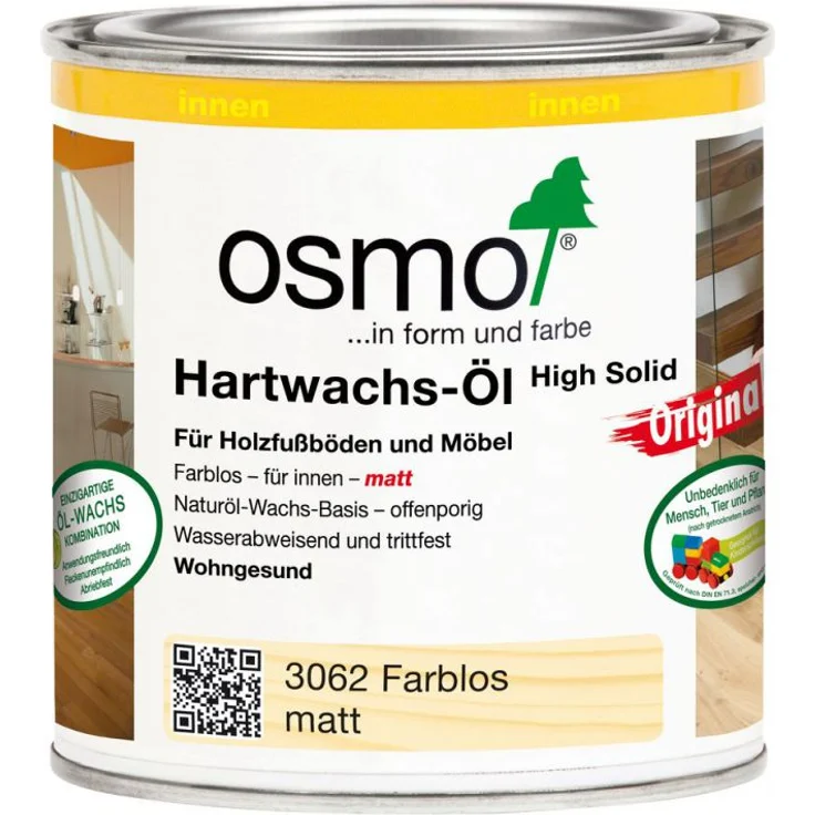 Osmo Hartwachs-Öl Original Farblos Matt 0,375 l - 10300043 – Bild 1