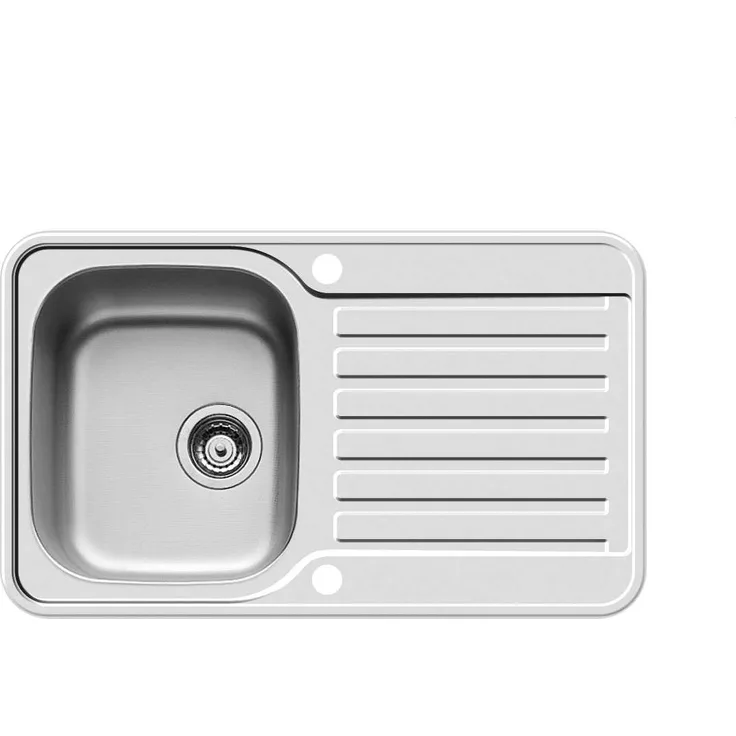 Pyramis 108745012 SPA MINI 1B 1D Einbauspüle Edelstahl, poliert, 80 x 48 cm