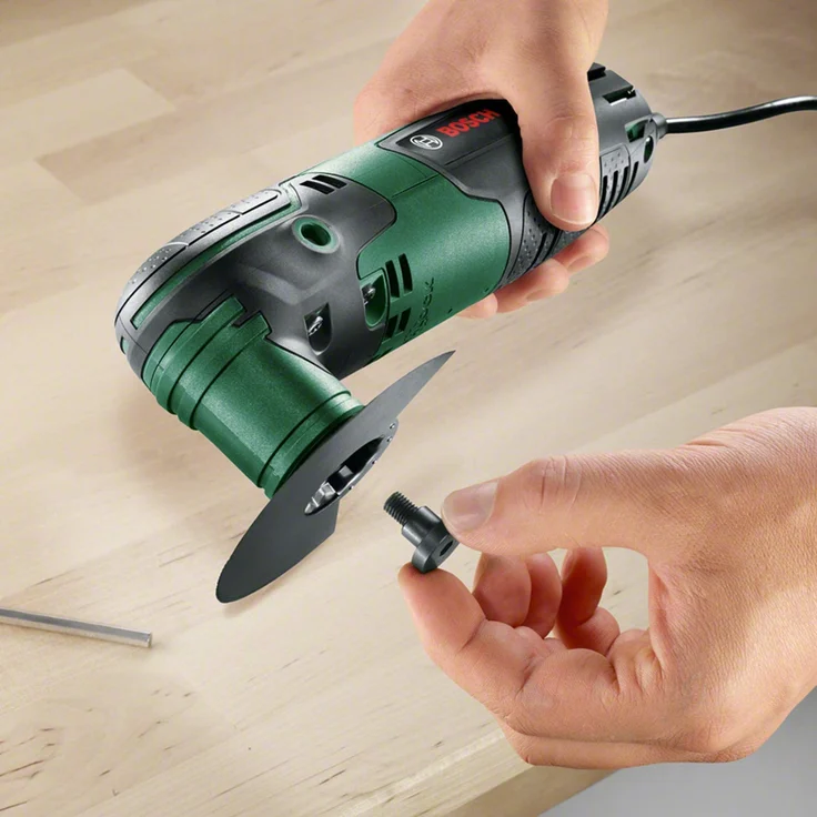 Bosch PMF 220 CE Set Multifunktionswerkzeug Multi-Cutter 220 Watt 1,1 kg, im Koffer – Bild 3