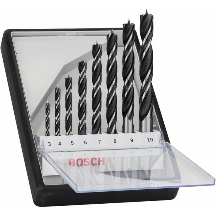 Bosch Professional 8tlg. Robust Line Holzspiralbohrer Set (für Holz, Zubehör Bohrschrauber) – Bild 1