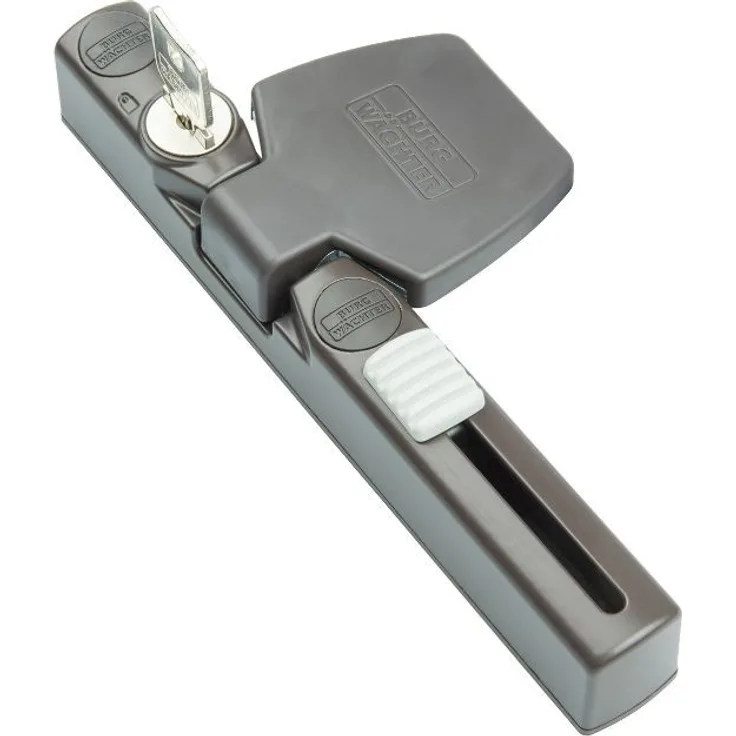 BURG-WÄCHTER Winsafe WS 33 BR SB Fenstersicherung, 1 Stück, 184 x 74 x 37 mm, Braun