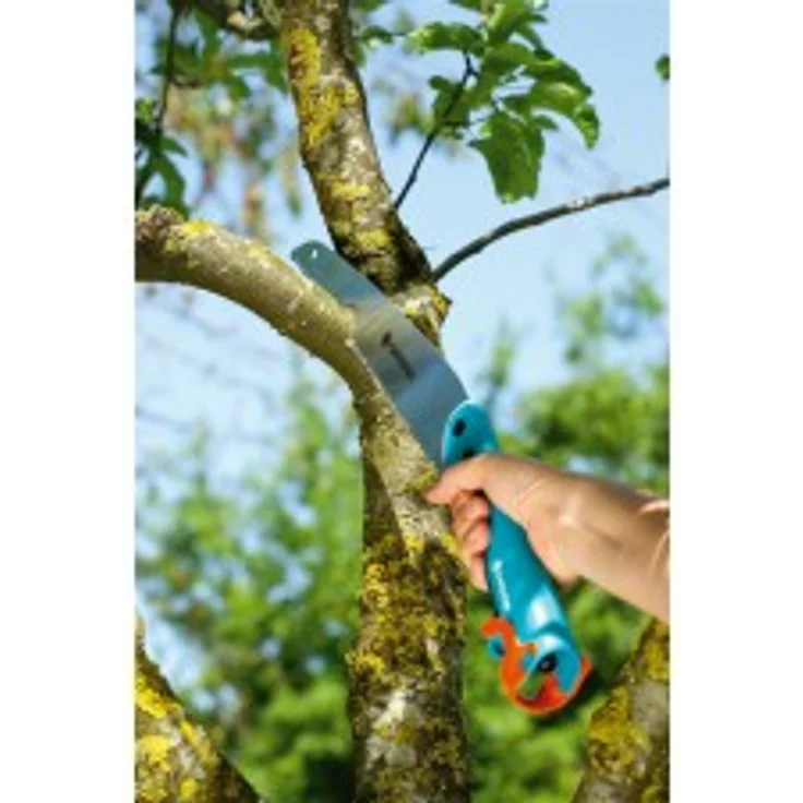 GARDENA combisystem-Gartensäge 300 PP gebogen: Astsäge für optimale Astschnitte, Sägeblattlänge 315 mm, mit Räumhaken, hartverchromt, Abrutschstopp, Präzisionszahnung mit 2-Seiten-Schliff (8738-20) – Bild 3