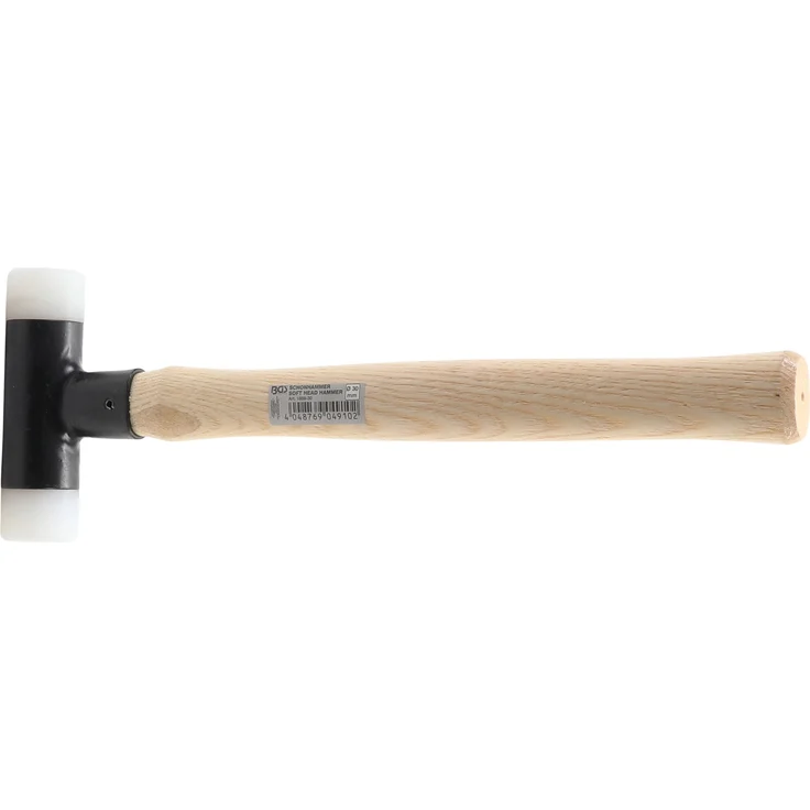BGS 1859-30 | Schonhammer | Hickory Stiel | Nylonkopf | Ø 30 mm | Kunststoffhammer