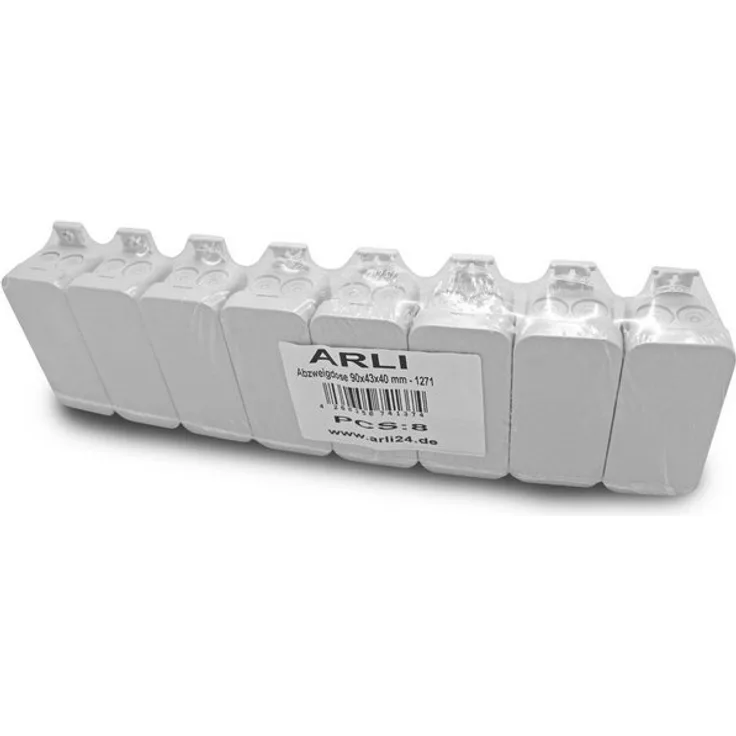 ARLI »ARLI Abzweigdose 90 x 43 x 40 mm Industriegehäuse Leergehäuse Verteilerkasten aufputz Dose« Steckdosenverteiler