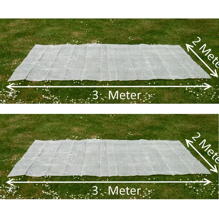 2 Gitterfolien 12 qm transparent weiß Winterschutz Windschutz Sichtschutz Frühbeet