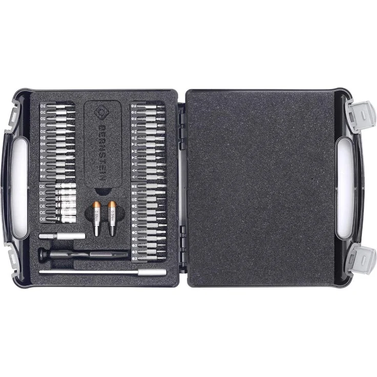 Bernstein 45 teiliger TORQUEPLUS Bit-Satz mit Drehmoment-Adapter 0.5 & 0.6 Nm im Kunststoffkoffer 4-970-C
