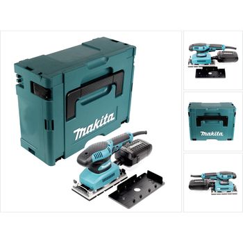Ponceuse Orbitale Makita BO4901J 330W - Avec Sac Makpac, Vibrations Réduites, Changement Rapide D'abrasif