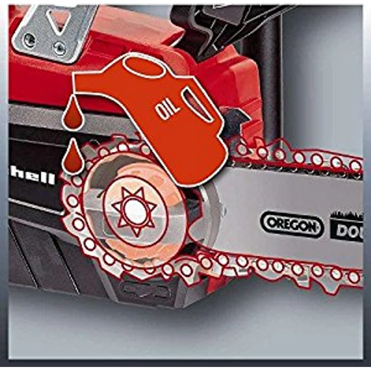 Einhell Akku-Kettensäge GE-LC 18 Li-Solo Power X-Change - Li-Ion, 18 V, 25 cm Schwertlänge, Rückschlagschutz, Kettenfangbolzen, ohne Akku und Ladegerät – Bild 6