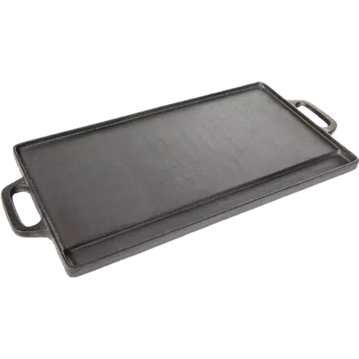 TRAEGER Gusseiserne Grillplatte, Wendbar 50,8 cm x 22,86 cm