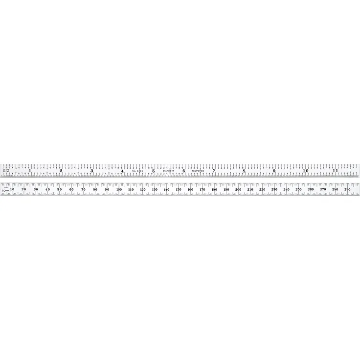 Starrett Präzisionsstahlmassstab, 300 mm, C334-300