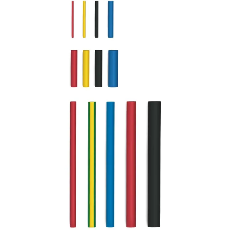 Steinel Schrumpfschlauch-Set I, 70 Stück, Ø 1.6 ? 4.8 mm, zum Einschrumpfen von Kabeln, Kabelbrüchen und Kabelsträngen