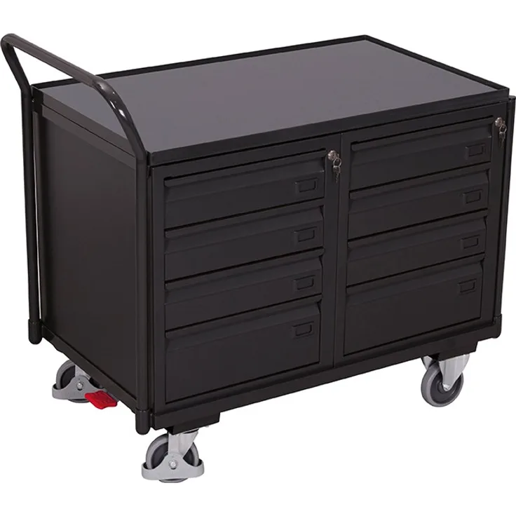 Variofit Werkstattwagen mit 1 Ladefläche, RAL 7016 - sw-600.608-AG - 40356940...