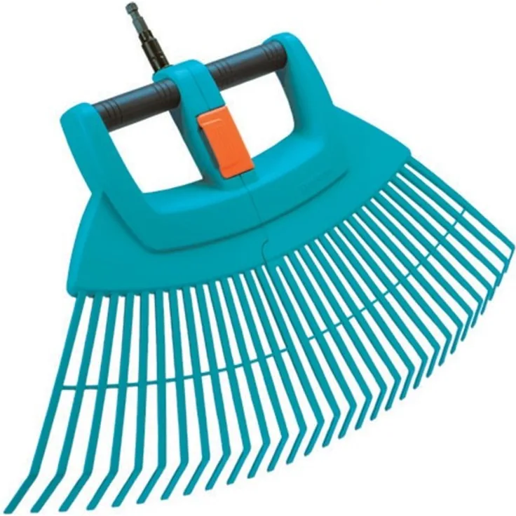 GARDENA combisystem-Kunststoff-Fächerbesen XXL vario: Der extrabreite Gartenrechen für das Zusammenfegen von Laub und Gartenabfällen, Arbeitsbreite 77 cm, passend zu allen cs-Stielen (3107-20)