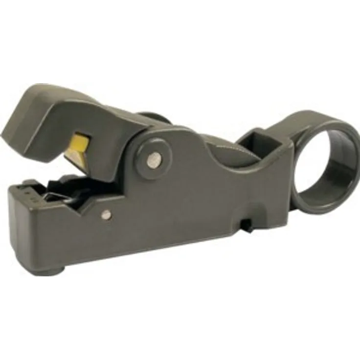 Televes 2145 Profi Abisolierzange für Koaxialkabel, grau und orange