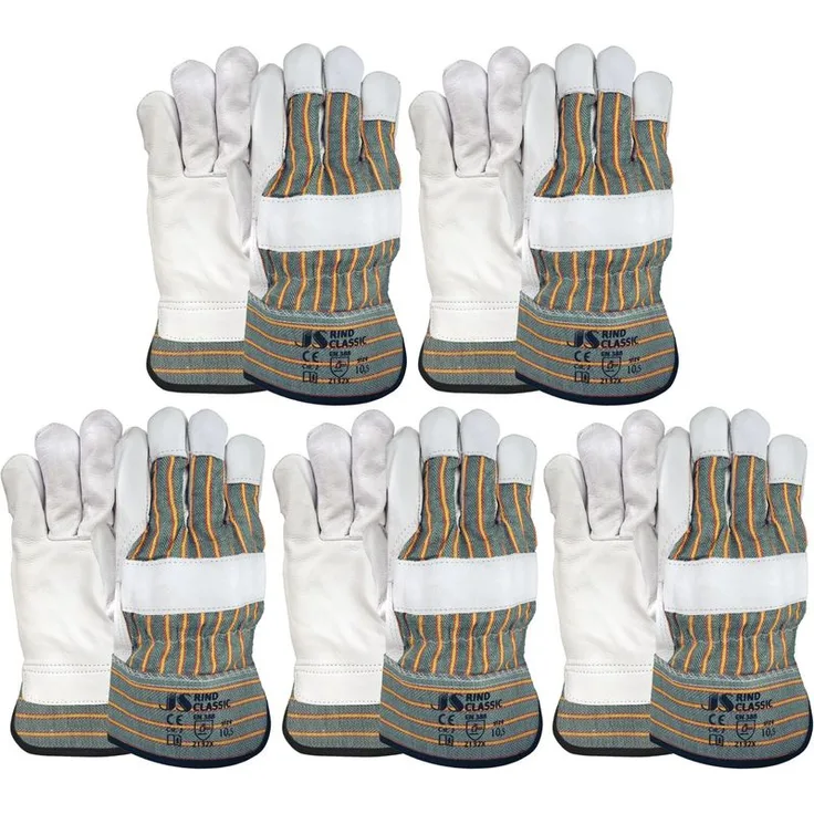 Arbeitshandschuh Staffl Leder Rind Classic Rindsvollleder Gr. 10,5 | 5 Paar