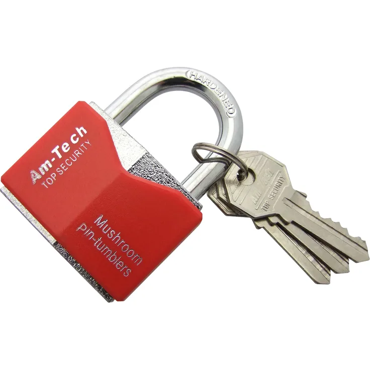 Am-Tech 50 mm Rhombic Chrome Plated Iron Padlock, T0705