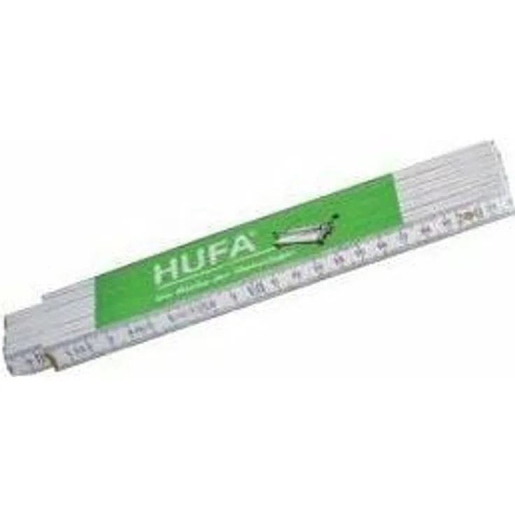 Hufa Qualitätsmeterstab Zollstock 2m weiß