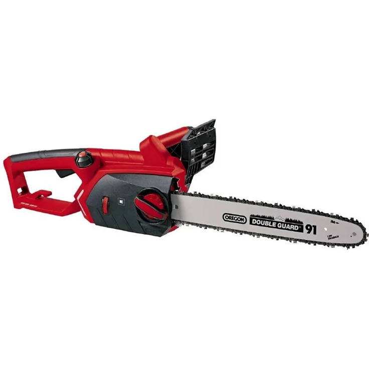 Einhell Elektro Kettensäge GE-EC 2240 - 2200 Watt, 375 mm Schnittlänge, Oregon Kette und Qualitätsschwert, Softstart, Rückschlagschutz und Kettenfangbolzen – Bild 1